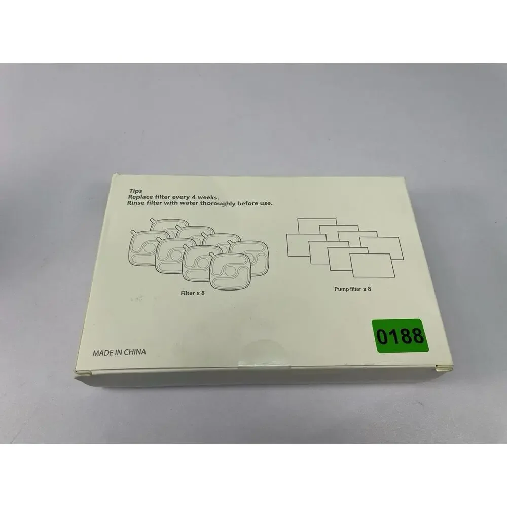Veken Pet Fountain Replacement Filters & Pump Filters 8+8 Set